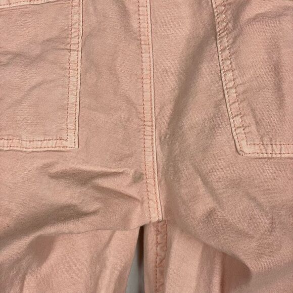 Anthropologie Pink Linen Blend The Wanderer Utility Pants - Women’s  28 - Picture 5 of 9